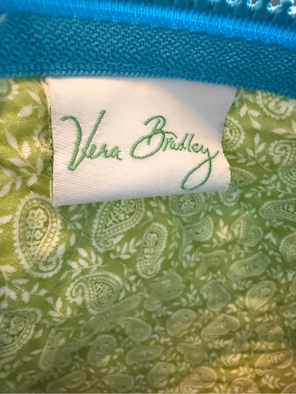 Vera Bradley Quilted Paisley Tote Bag in Light Blue